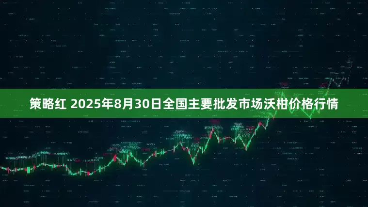 策略红 2025年8月30日全国主要批发市场沃柑价格行情